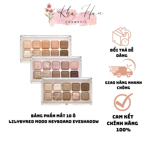 Bảng Phấn Mắt 10 Ô Lilybyred Mood Keyboard Eyeshadow - Cupid Club Mood Keyboard Palette