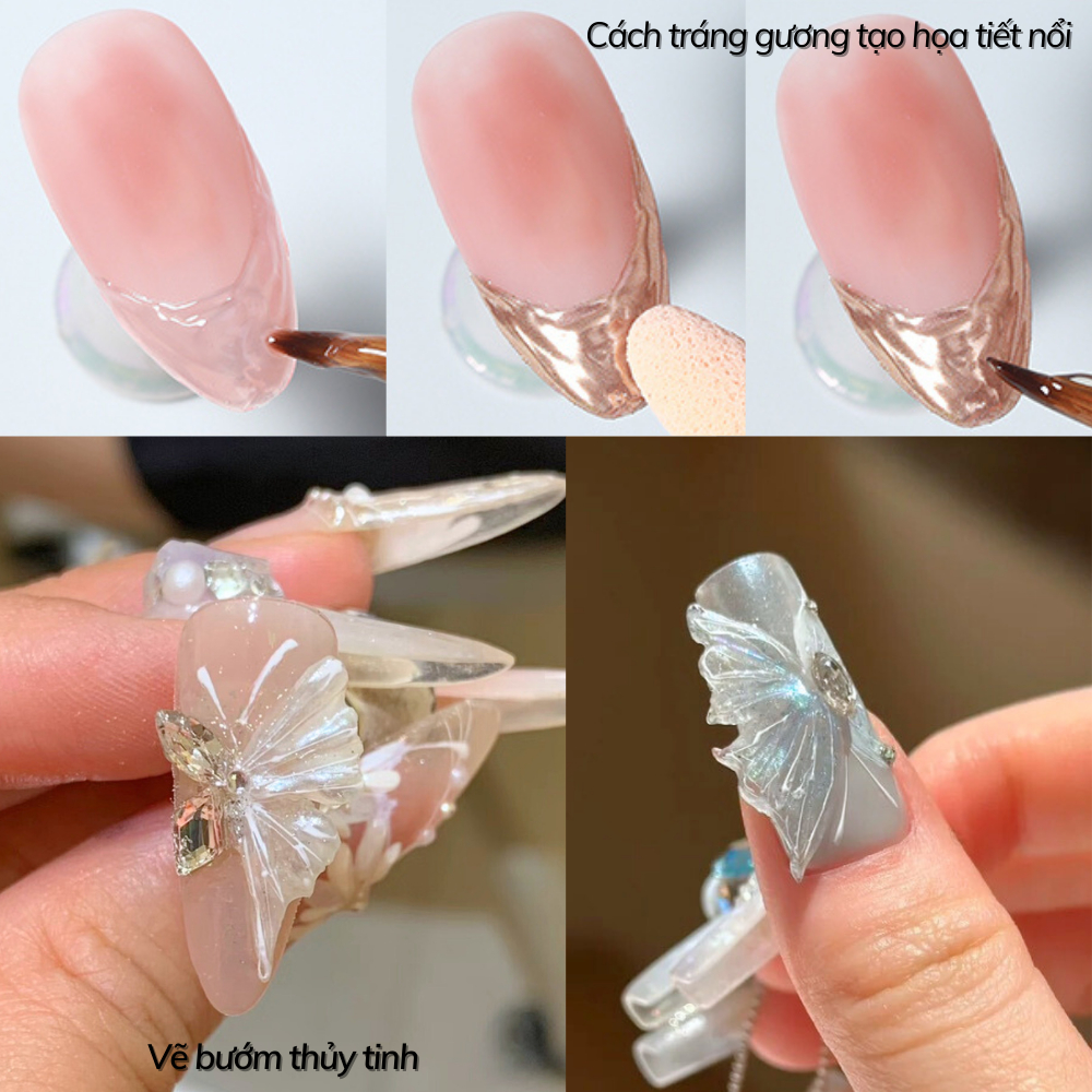 Gel QS vẽ nổi trang trí móng