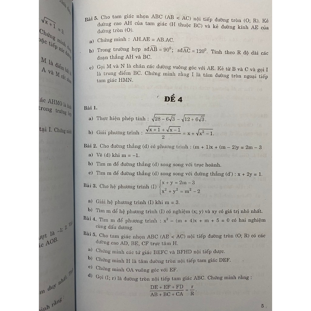 Sách - Bộ đề thi môn Toán vào lớp 10