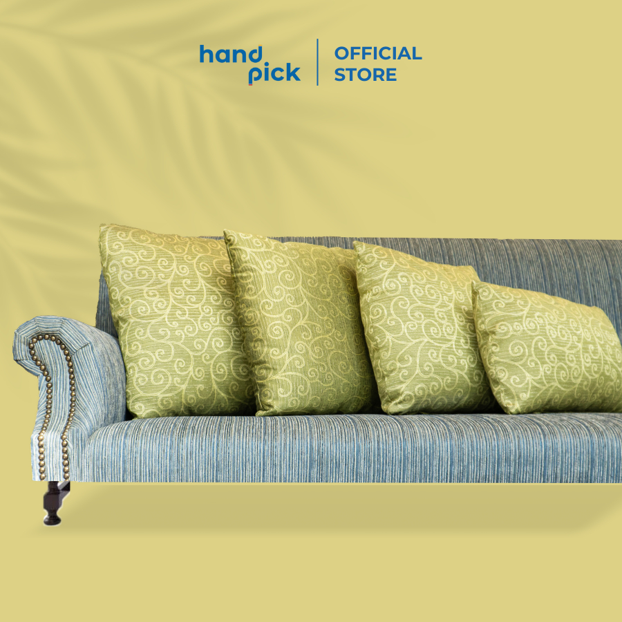 Gối tựa lưng Sofa, Gối ôm vuông 100% Bông gòn, nhiều hoạ tiết 40x40x14cm - Handpick Concept