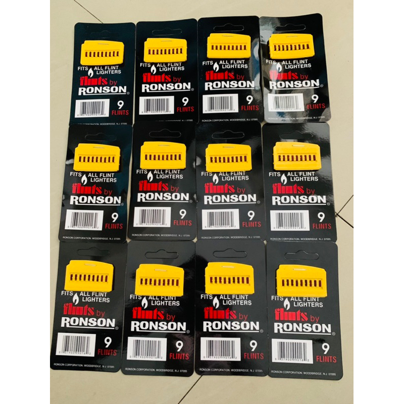 Đá đỏ Ronson vĩ 9 viên dành cho zippo