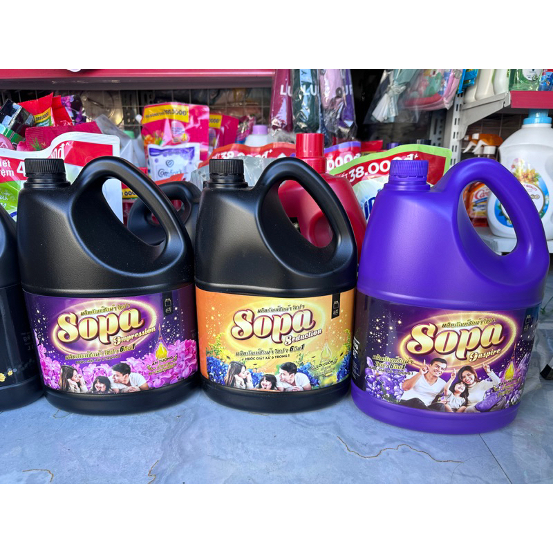 Nước giặt xả Sopa 6 Trong 1. X 3,4kg (chính hãng)