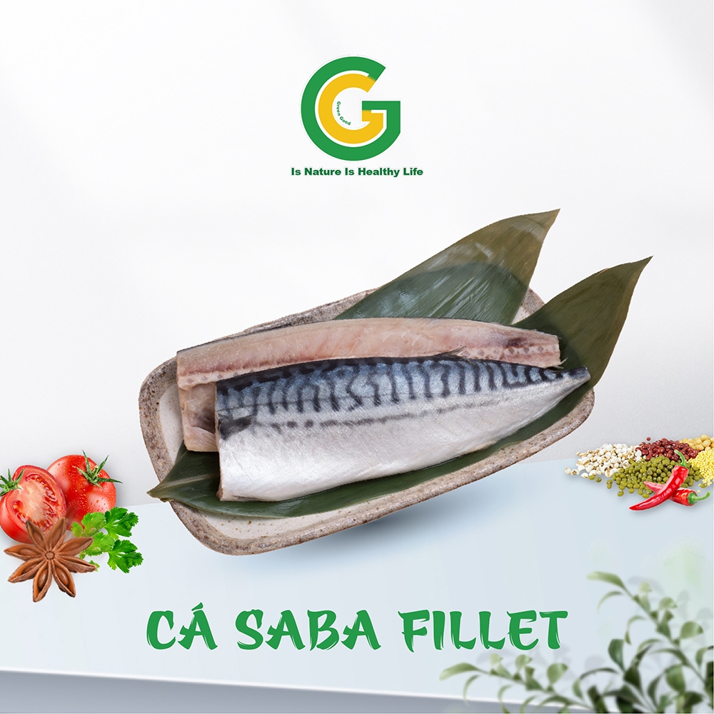 Cá Saba Nauy Fillet Nhập Khẩu Green Good Chuyên Sốt, Nướng, Chiên Giòn
