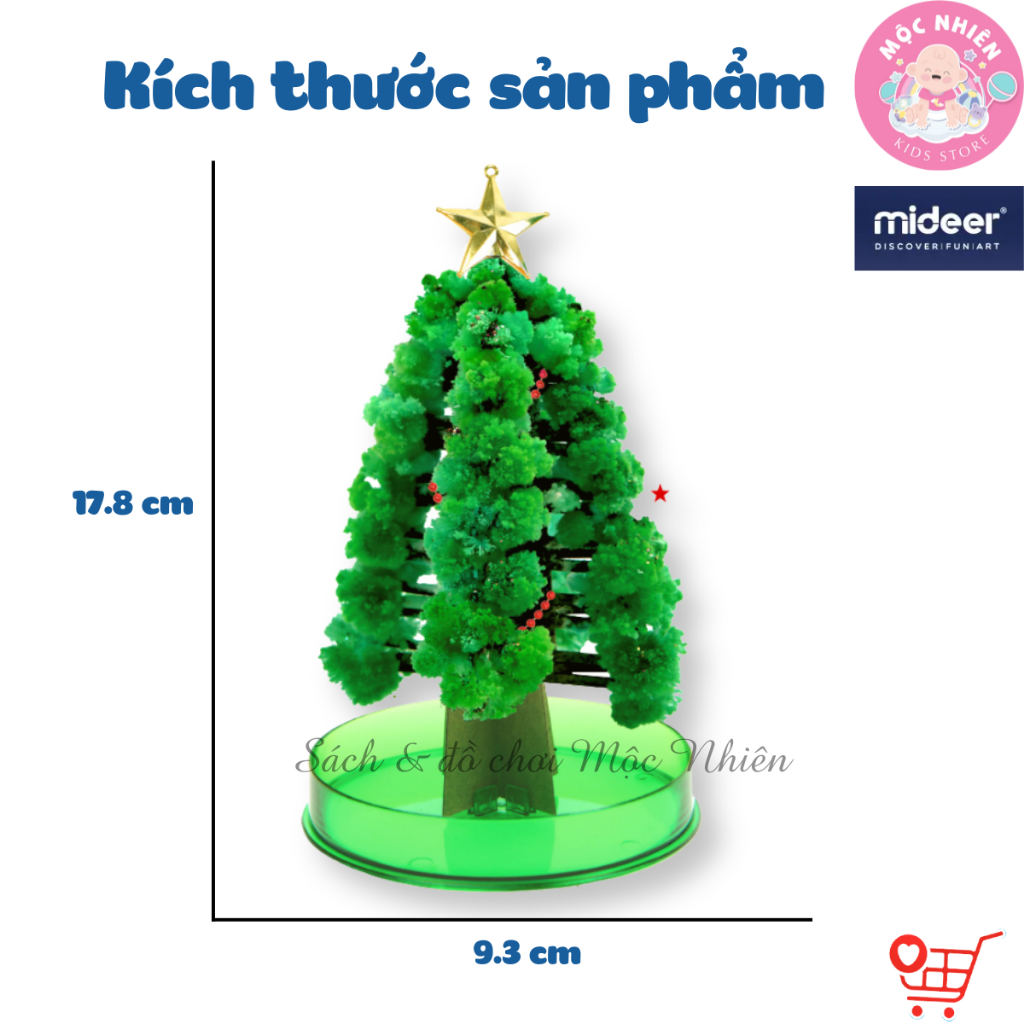 Cây thông Noel Mini để bàn phủ tuyết tự nở thần kỳ Magic Christmas Tree - quà Giáng sinh 2023 cho bé