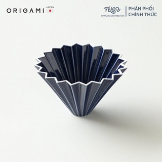 Phễu lọc origami màu navy - phễu lọc cà phê v60