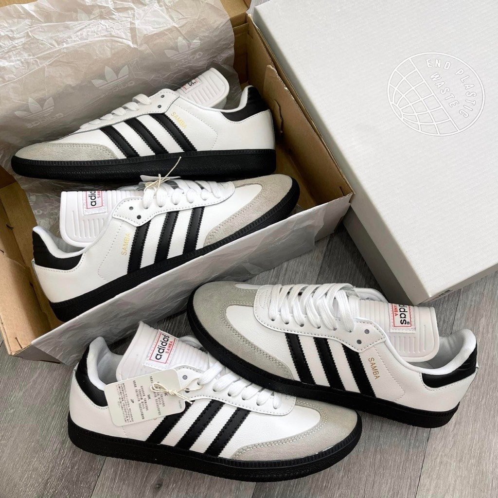 Giày Adidas Samba Classic White , Giày adidas , giày Samba bản cao cấp Trung full phụ kiện