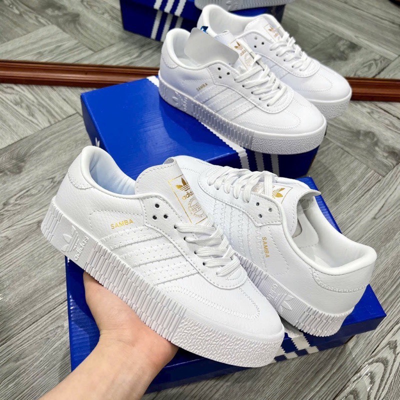 Giày Adidas Samba Classic White , Giày adidas , giày Samba bản cao cấp Trung full phụ kiện