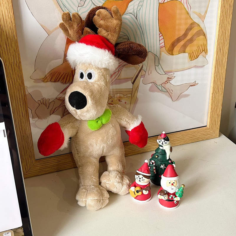 Chó nhồi bông Gromit giáng sinh decor