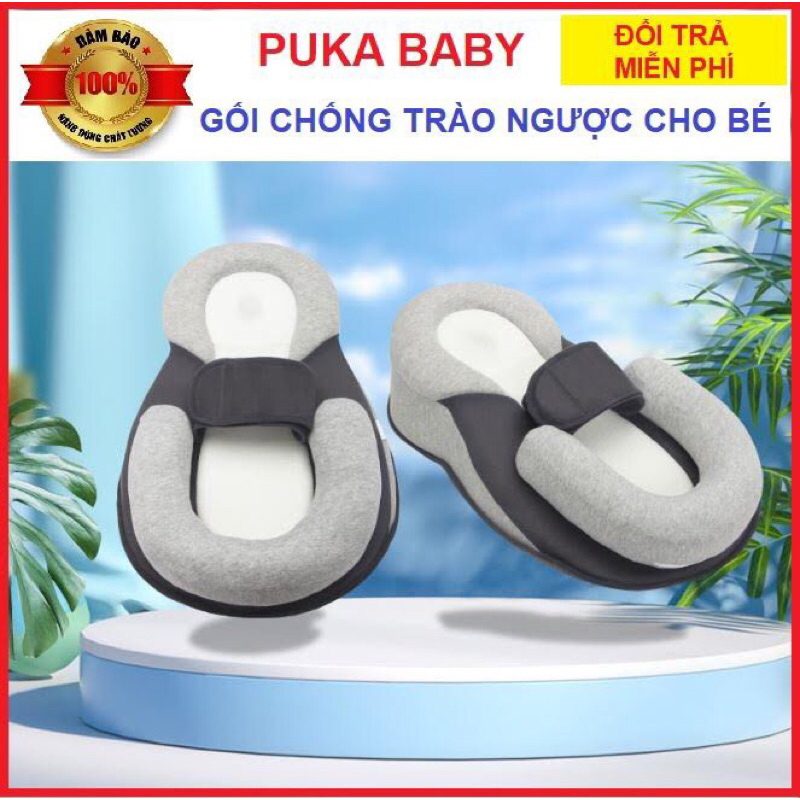 GỐI NGỦ ĐÚNG TƯ THẾ VÀ CHỐNG TRÀO NGƯỢC PUKABABY,CÓ ĐAI AN TOÀN,ĐỊNH HÌNH GIÚP KHUNG XƯƠNG PHÁT TRIỂN ĐÚNG CHUẨN.PB02
