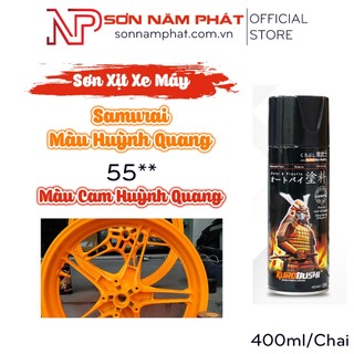 Sơn xịt samurai màu cam huỳnh quang 55**