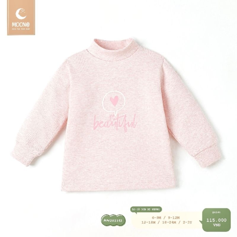 Moon_ Áo giữ nhiệt chất nỉ Moon cho bé