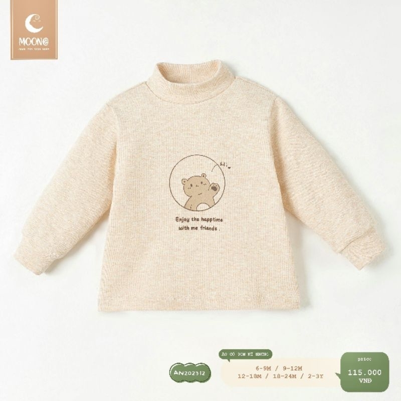 Moon_ Áo giữ nhiệt chất nỉ Moon cho bé