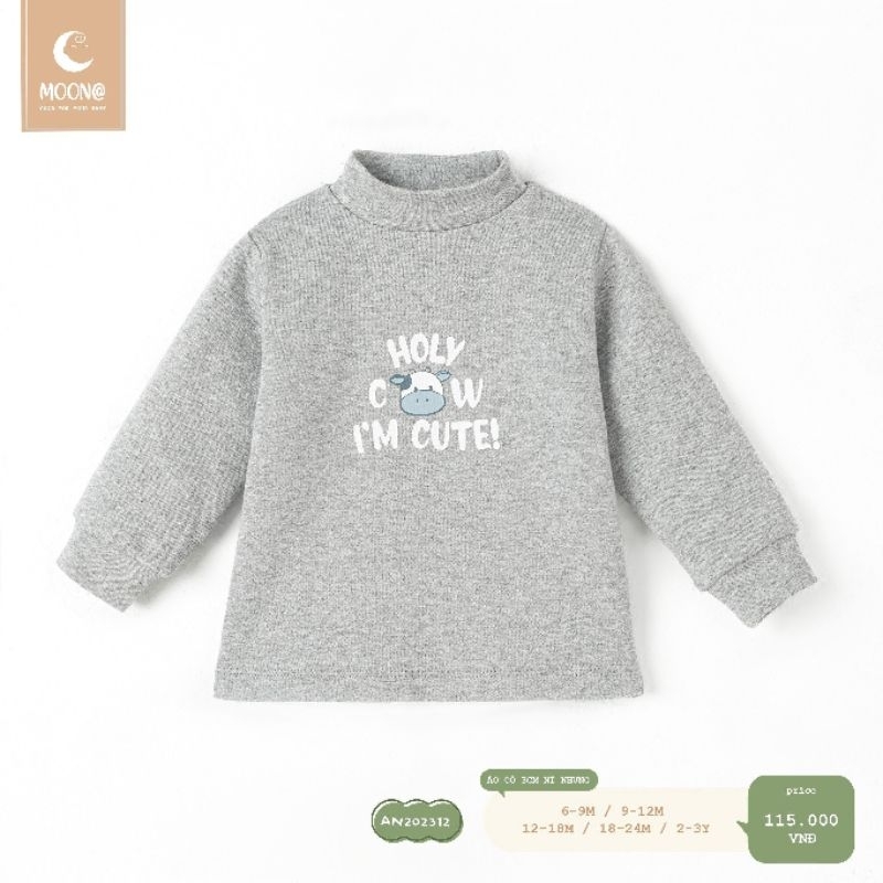 Moon_ Áo giữ nhiệt chất nỉ Moon cho bé