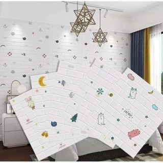 Xốp dán tường hoạt hình trẻ em Tâm Hợp Phát khổ lớn 70x77 cm cao cấp chính hãng