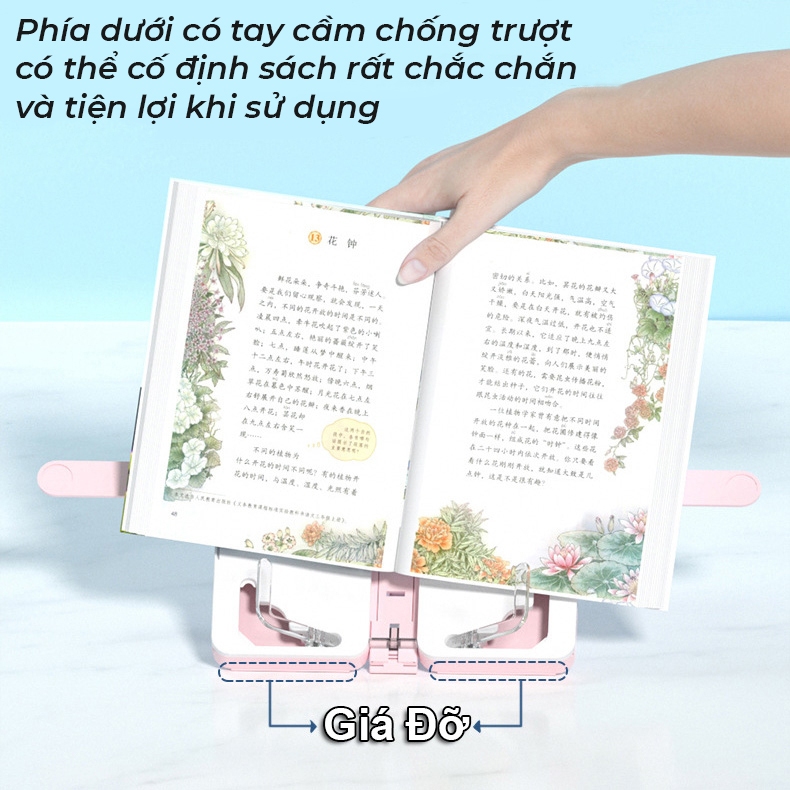 Hộp Bút Đa Năng 3in1 Kiêm Giá Đỡ Sách, Bảng Viết Cho Bé - Hộp Đựng Đồ Dùng Học Tập Tặng Kèm Khăn Lau, 2 Bút Dạ, Sticker