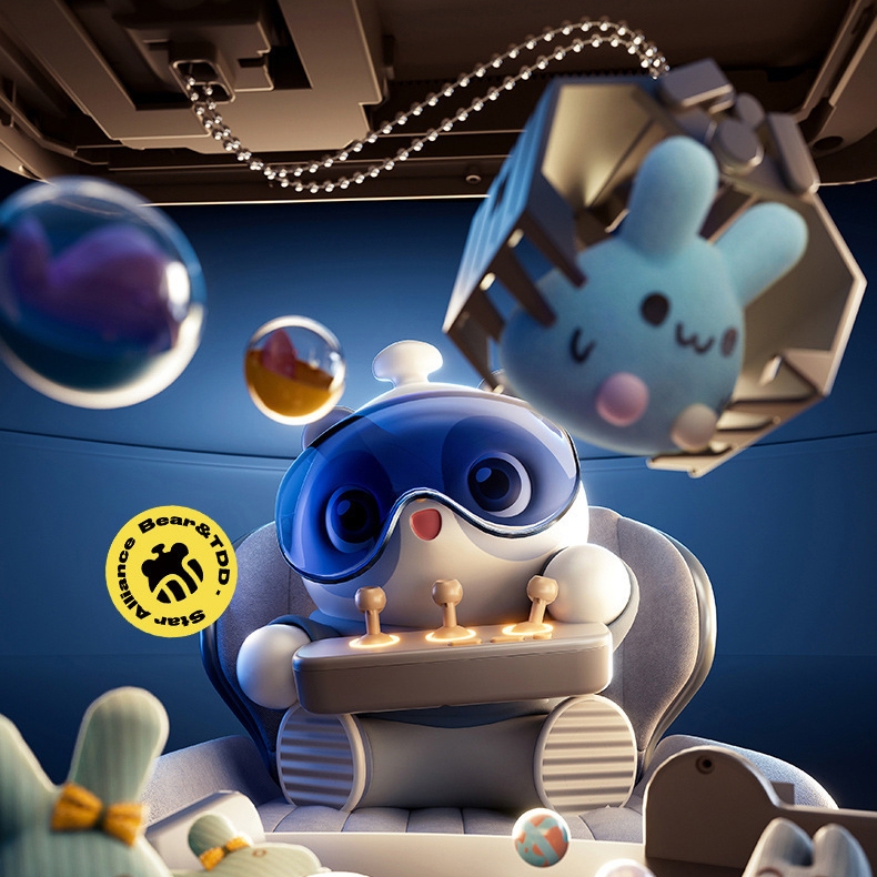 Máy Gắp Thú Mini Phi Hành Gia Kích Thước Lớn Có Nhạc Và Đèn Kèm Xu Đếm Thời Gian, Có Sẵn Nhiều Thú Bông