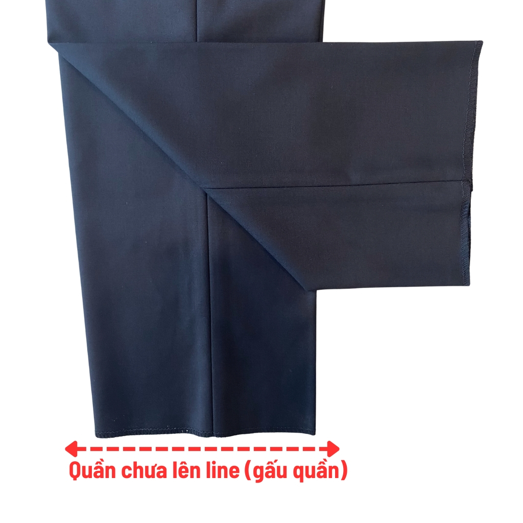 Quần âu tây nam công sở cao cấp OWEN QRT231507  màu xanh navy vải polyester mềm mát