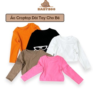 Áo Croptop Cực Yêu Cho Bé Gái Dáng Dài Tay BabyBoo