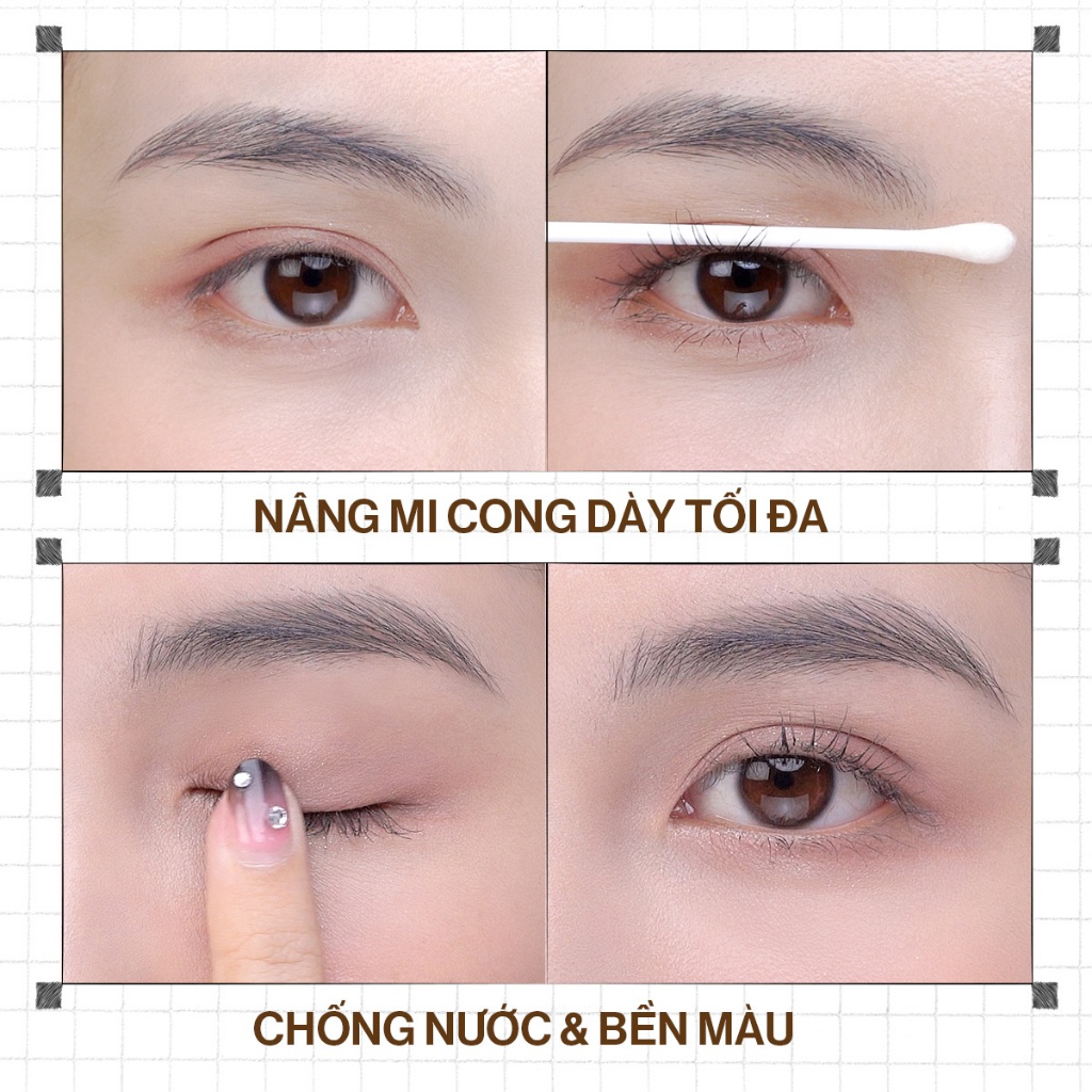 [NEW] Mascara Glamrr Q Dày Cong Chống Nước Thuần Chay VEGAN SUPER STAY MASCARA (7g)