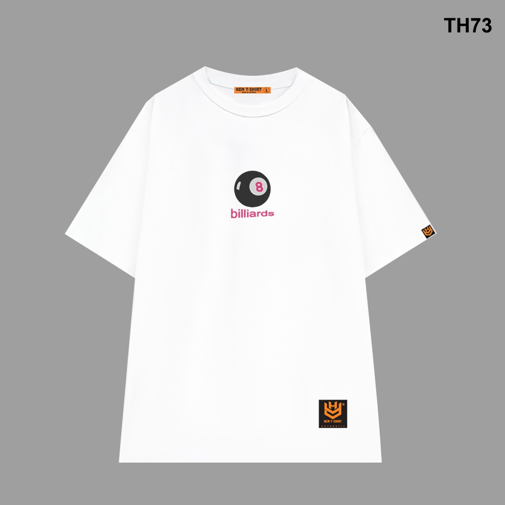 Áo thun HY KOREA form rộng logo thêu 73 tay lỡ nam nữ
