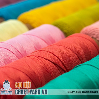 Sợi dệt trơn 2mm Craft Yarn VN