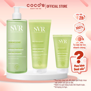 Sữa Rửa Mặt Dạng Gel Không Chứa Xà Phòng Dành Cho Da Dầu SVR Sebiaclear Gel Moussant 55ml/200ml/400ml