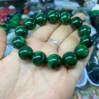 Vòng đeo tay đá cẩm thạch sơn thuỷ 14li