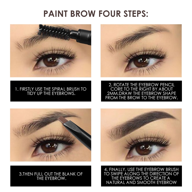 Chì Kẻ Mày Focallure Eyebrow Pen bền màu lâu trôi chống nước 0.3g