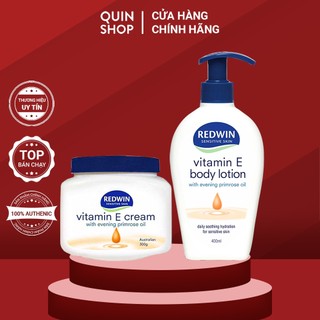 Kem Dưỡng & Sữa Dưỡng Thể Cấp Ẩm, Dưỡng Sáng Redwin Sensitive Skin Vitamin E Cream, Body Lotion