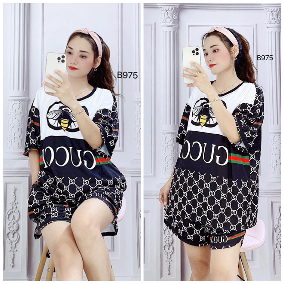 (65kg đến 85kg) Bộ Đùi Big Size Thun In Hình 3D - Chất Thun Co Giãn Tốt - Hình Thật Của Shop Chụp - B975