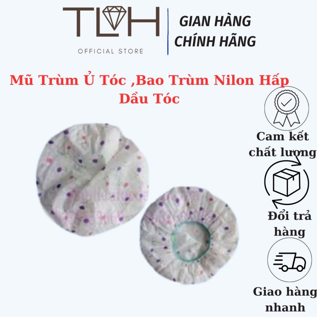 Combo 5 Mũ Trùm Ủ Tóc ,Bao Trùm Nilon Hấp Dầu Tóc