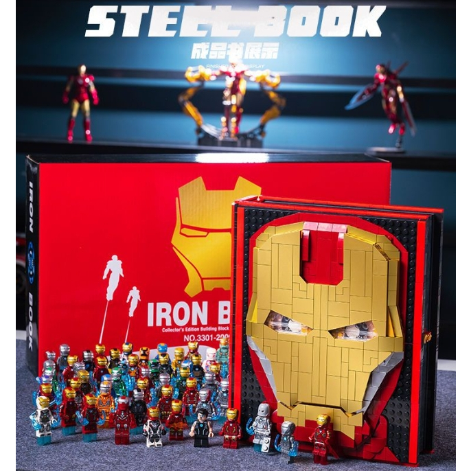 🔥đồ chơi lắp ghép cậu bé xây dựng khối khó Iron Man trọn bộ minifigure kỷ niệm sách Marvel 12 tuổi