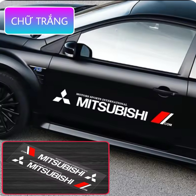 Bộ 2 tem dán trang trí cánh cửa ô tô theo logo hãng xe Kia, Honda, Ford, Hyundai, Mazda, Mitsubishi, Nissan....