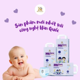 Tã bỉm mk care korea siêu mềm mịn, thấm hút tốt m-5xl/100m