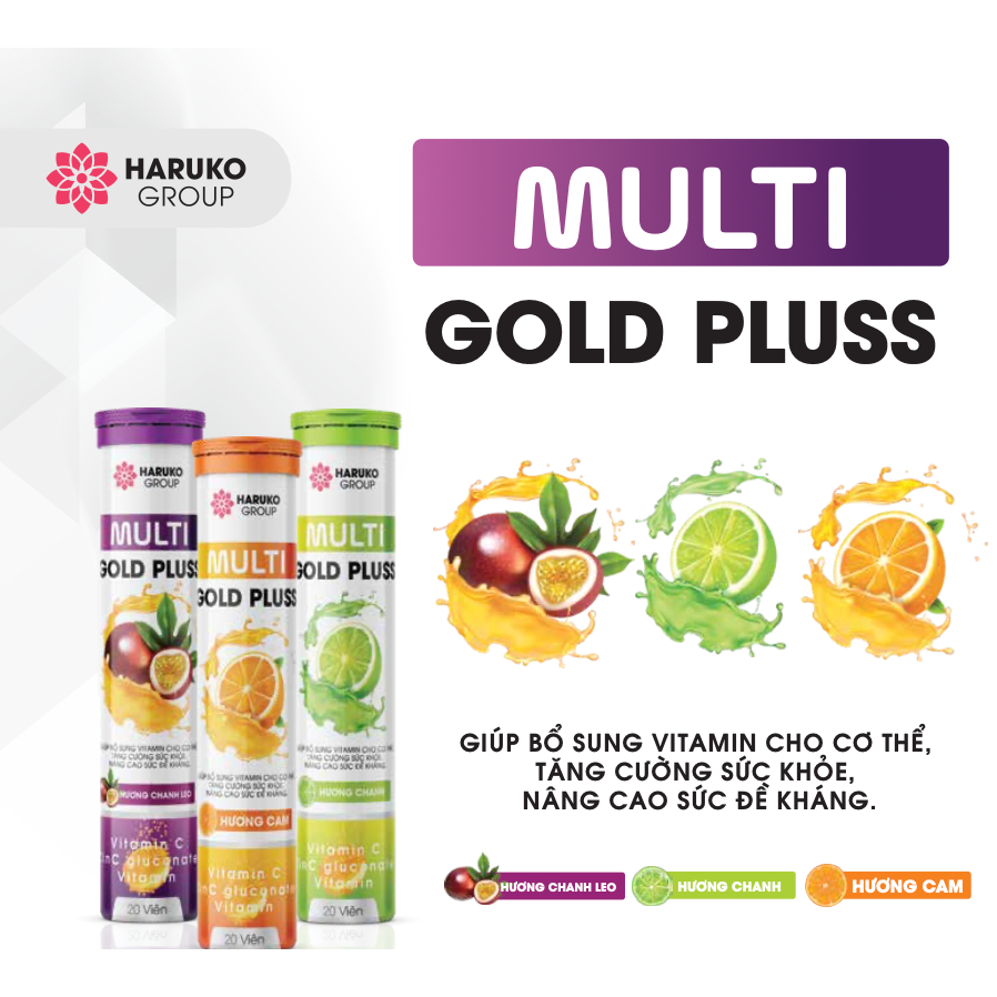 Sủi Multi Gold Plus giúp bổ sung vitamin cho cơ thể, tăng cường sức khoẻ, nâng cao sức đề kháng