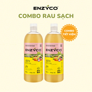 Combo 2 Chai Nước Rửa Rau Củ Qủa Sinh Học Enzyco 100% Enzyme Từ Dứa - Nước Ngâm Rửa Rau Củ Cho Bé