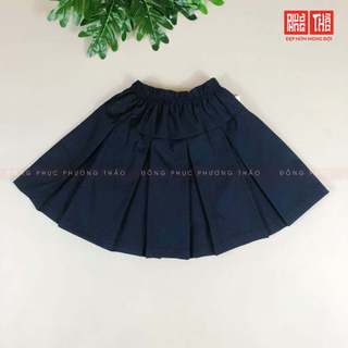 Chân váy xếp ly màu xanh than đồng phục cấp 1 - Đồng phục Phương Thảo