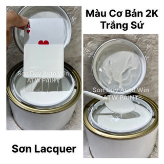  Màu Trắng Sứ D14 cơ bản 2K - Sơn ô tô xe máy 