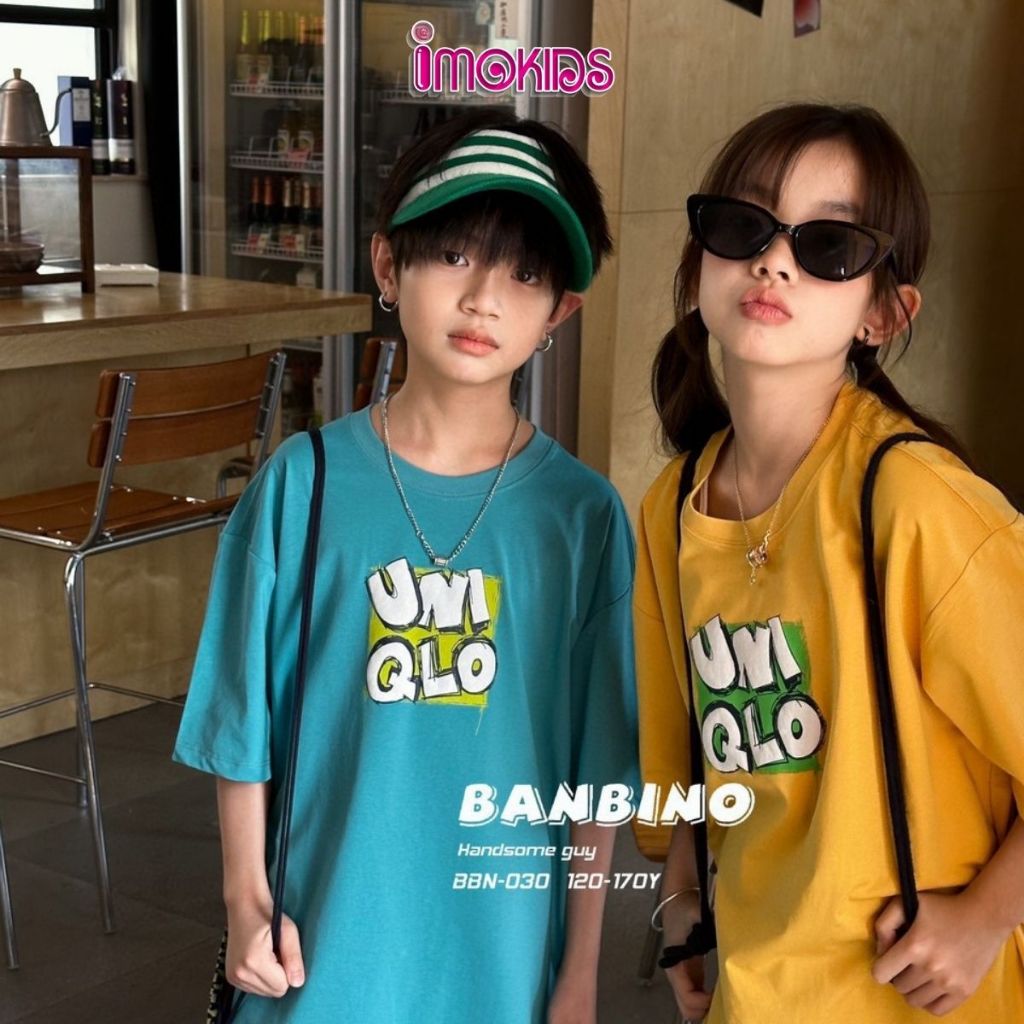 Áo thun bé trai size cồ Banbino 30-60kg áo cộc tay cho bé cao cấp chất thun cao cấp co giãn thoải mái thời trang qate