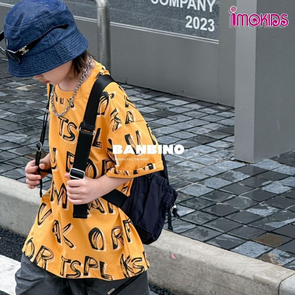 Áo thun bé trai size đại Banbino 25-55kg áo cộc tay cho bé cao cấp chất thun cao cấp co giãn thoải mái thời trang qate