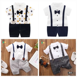 bộ body công tử cotton hè cho bé trai
