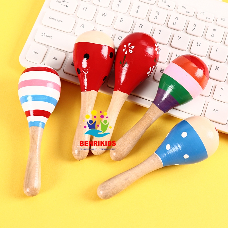 Đồ Chơi Sơ Sinh,Lục Lạc Xúc Xắc Chùy Gỗ Cho Bé Phát Triển Các Giác Quan