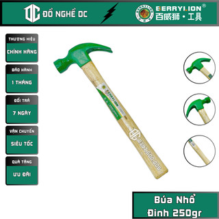 Búa nhổ đinh, búa đóng đinh cán gỗ nhỏ 250gr 0.25kg 051206025 berrylion đầu búa thép cao cấp cán gỗ dùng nhổ tán đinh