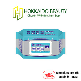 Khăn ướt cồn Let-green 90 miếng/gói