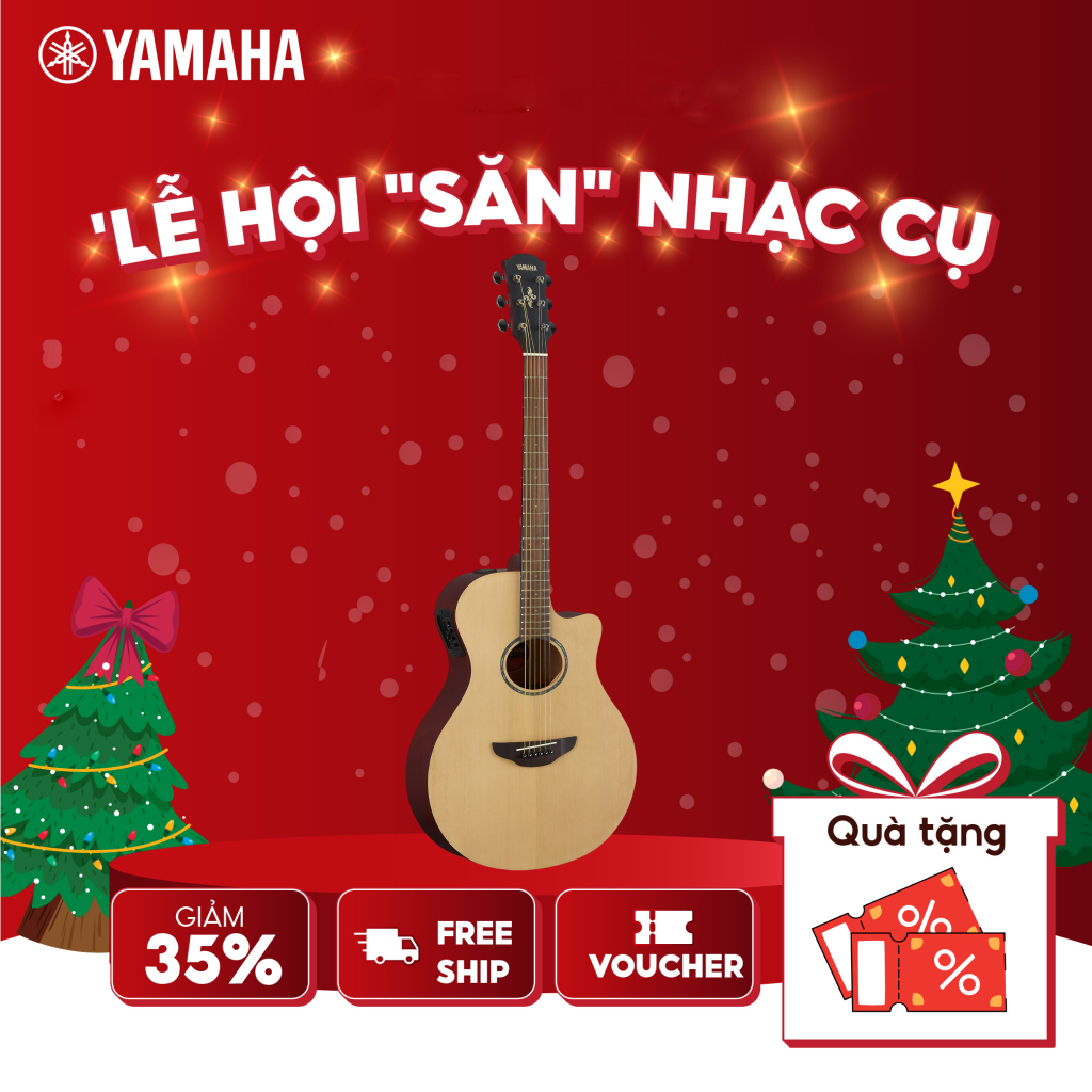 Đàn Guitar Acoustic YAMAHA APX600M - Thiết kế đặc biệt với thân đàn mỏng, lỗ âm thanh hình bầu dục, âm thanh dày dặn, bả