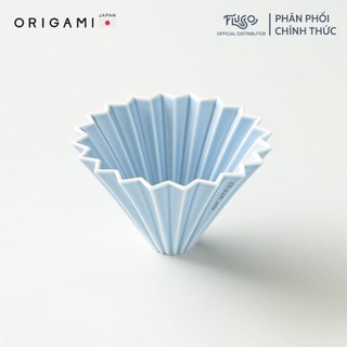 Phễu lọc origami pha pour over v60 - matte blue