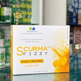 SCurma Fizzy - Viên Sủi Nano Curcumin hỗ trợ: chống oxy hóa, phòng ngừa bệnh tật, nhanh liền sẹo