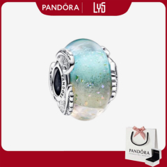 Charm Bạc S925 Nhiều Màu Sắc Rực Rỡ Multicolor Murano Glass & Curved Feather 1534