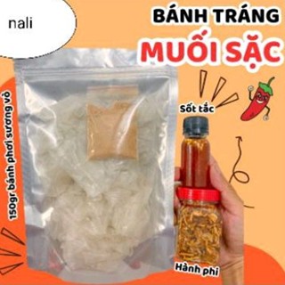 combo bánh tráng rìa+muối sặc hành phi sốt tắc