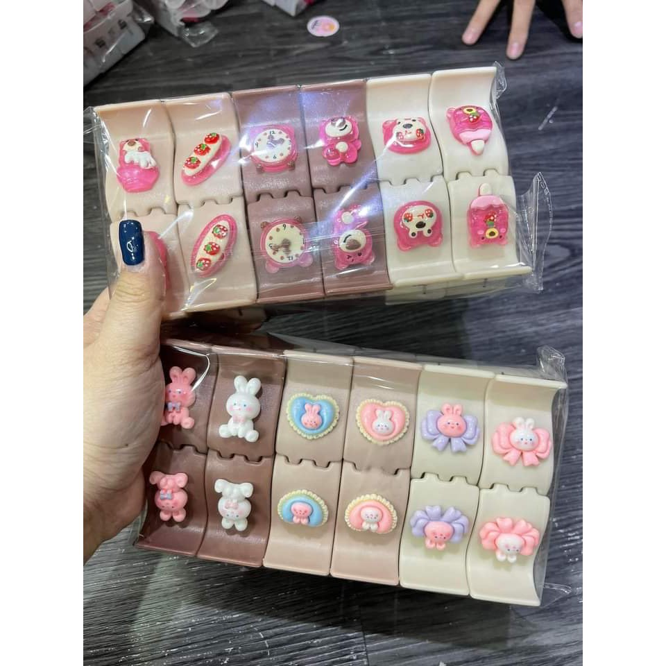 Kẹp tóc siêu đáng yêu nhiều hình nhiều màu sắc